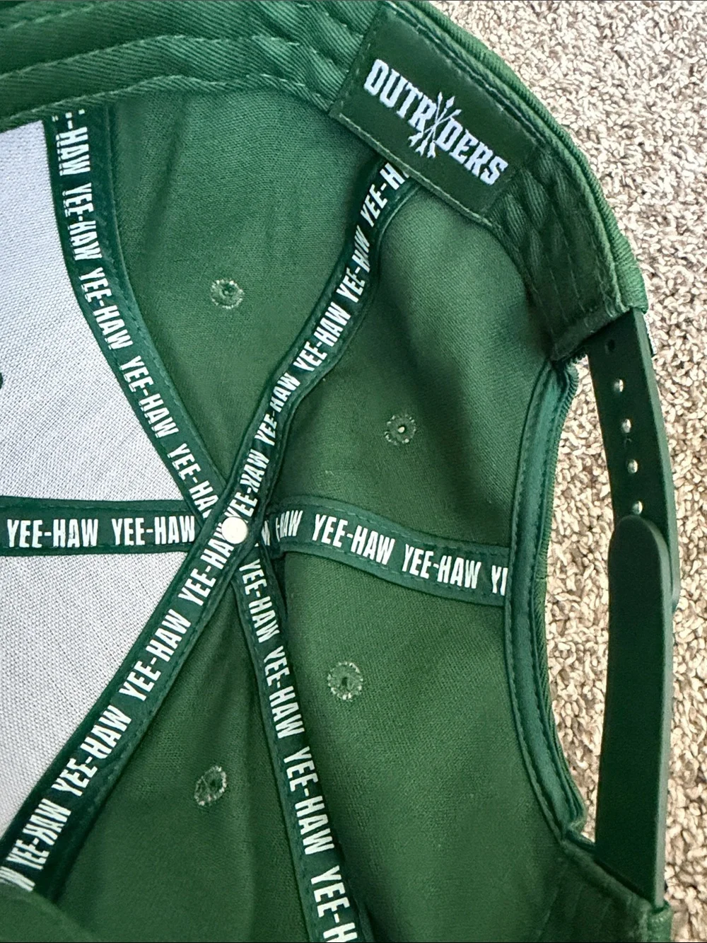 Green 'WILD HORSES' Embroidered Cap - From Petco Park Concert